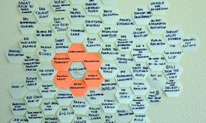 stratohacks post its auf wand